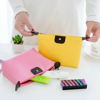 

Waterproof Cosmetic Bags Women Makeup Bag organizer for cosmetics Casual Pencil Case Toiletry Bag