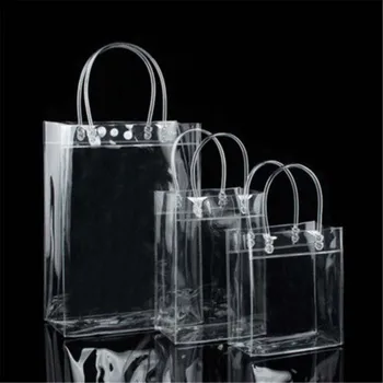 

Transparent Tote Bag Handbag Shopping Bag for Women Tote Jelly PVC Clear Bag Environmentally Storage Bags Shoulder Bag
