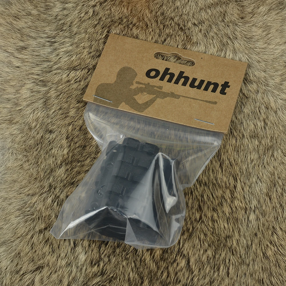Тактическое крепление ohhunt для ствола Пикатинни Вивера черный цвет