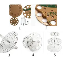 20 отверстий акриловый макияж Косметическая воздушная Расческа для сушки волос держатель сушилка планка с крючками для кухни D5BF