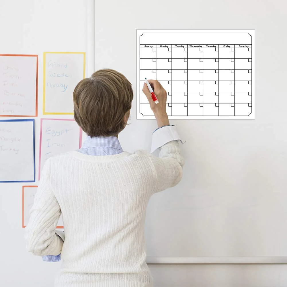 

Environmentally Friendly Magnetic Calendar Fridge Magnet 40X30 Cm Message Board Amazon Hot Selling Customizable Family Memorandu