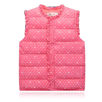 

2018 New Children Down Vest Printing Children Warm Vest Aircraft Baby Boys Girls Vest Single Breasted Warm Cotton Waistcoats
