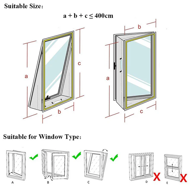 BR-Vie 4M Fensterdichtung für mobile Klimaanlagen