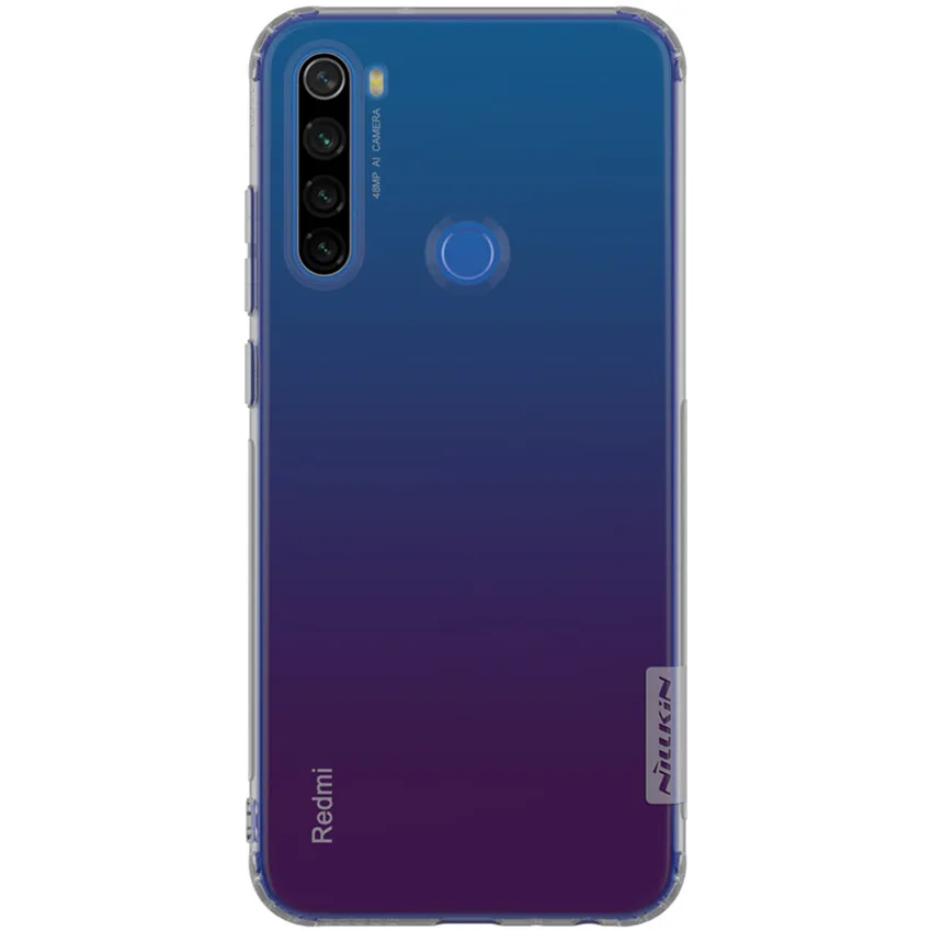 Для Xiaomi Redmi Note 8t чехол NILLKIN Nature ультратонкий ТПУ чехол для Xiaomi Redmi Note 8t облегающий чехол s Мягкий чехол - Цвет: Серый