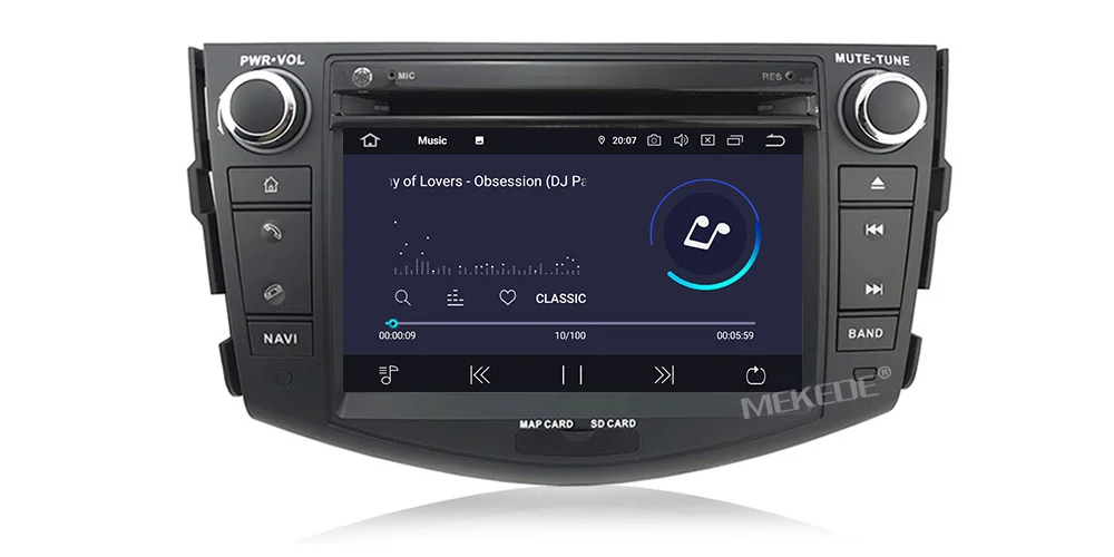 Sale MEKEDE PX5 2 din TDA7851 Android 9.0 car dvd player gps for Toyota Corolla 2007 2008 2009 2010 2011 car stereo radio usb 14