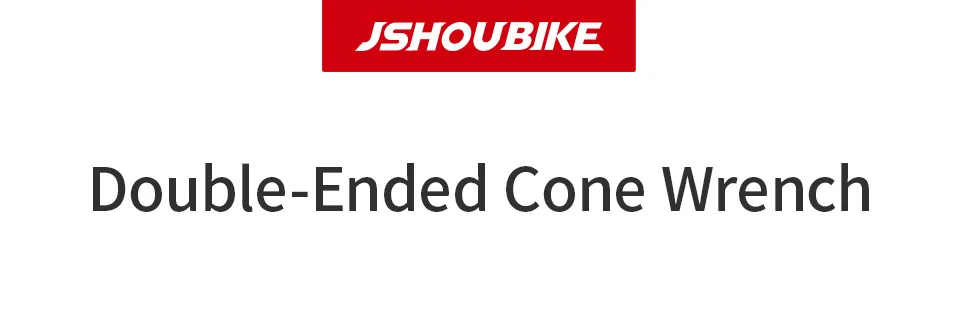 JSHOU BIKE Head Open End Axle Hub Cone Wrench 13 to 24mm High Carbon Steel Bicycle Removal Repair Tool