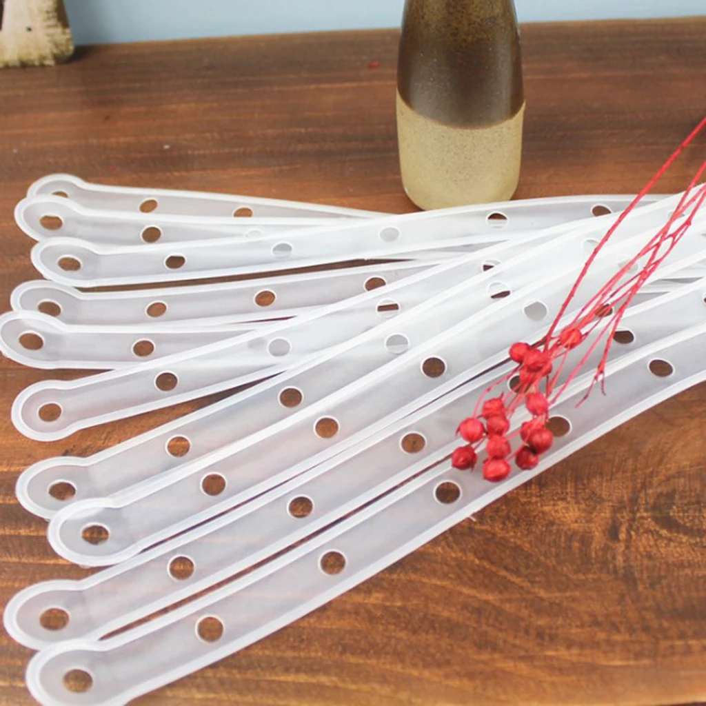 Pack of 10 Plastic Clothing Shop Displays Stable Hanger Connector Strips 14 Holes Suit Connecting Supplies 2