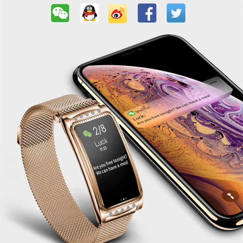  F28 Women Smart Watch Heart Rate Blood Pressure Oxygen Female Physiological Period Reminder Fitness - 4000175083772