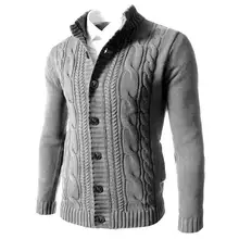 

2021 new men's fashion cardigan sweater men's autumn and winter retro sweater autumn winter warm casual color knit sweater