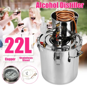 

20L Distiller Moonshine Alcohol Stainless Copper DIY Home Water Wine Essential Oil Brewing Kit