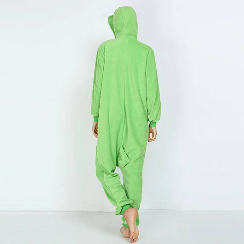 New Style Cute Cartoon Monocular Blame Mike One-piece Pajamas Hooded Button Polar Fleece Pajamas