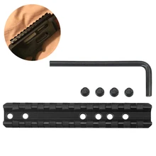 20 мм тактический 11 слотов Weaver рельсовый прицел напрвляющая для прицела крепление с винтами и гаечным ключом для охотничье оружие gunsoft аксессуары