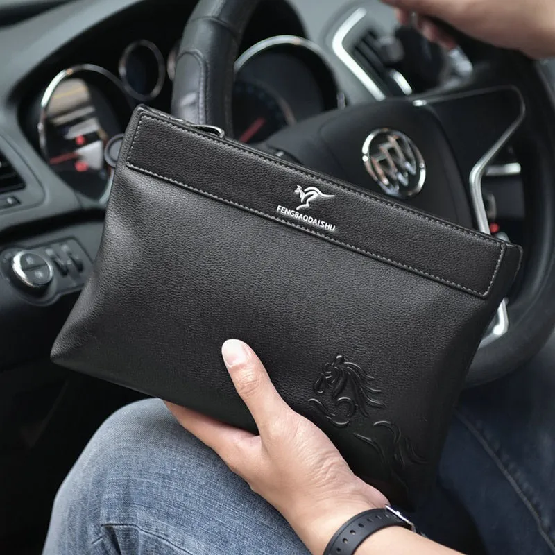 

New men's wallet Multifunctional Long Wallet PU Leather Zipper Money bag Men's Simple Design Business Clutch bag Cellphone bag
