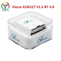 Viecar-herramienta de diagnóstico de coche ELM327 V1.5, escáner de coches Compatible con Bluetooth 4,0 OBD2, ELM 327 OBDII J1850, para IOS, Android y Windows
