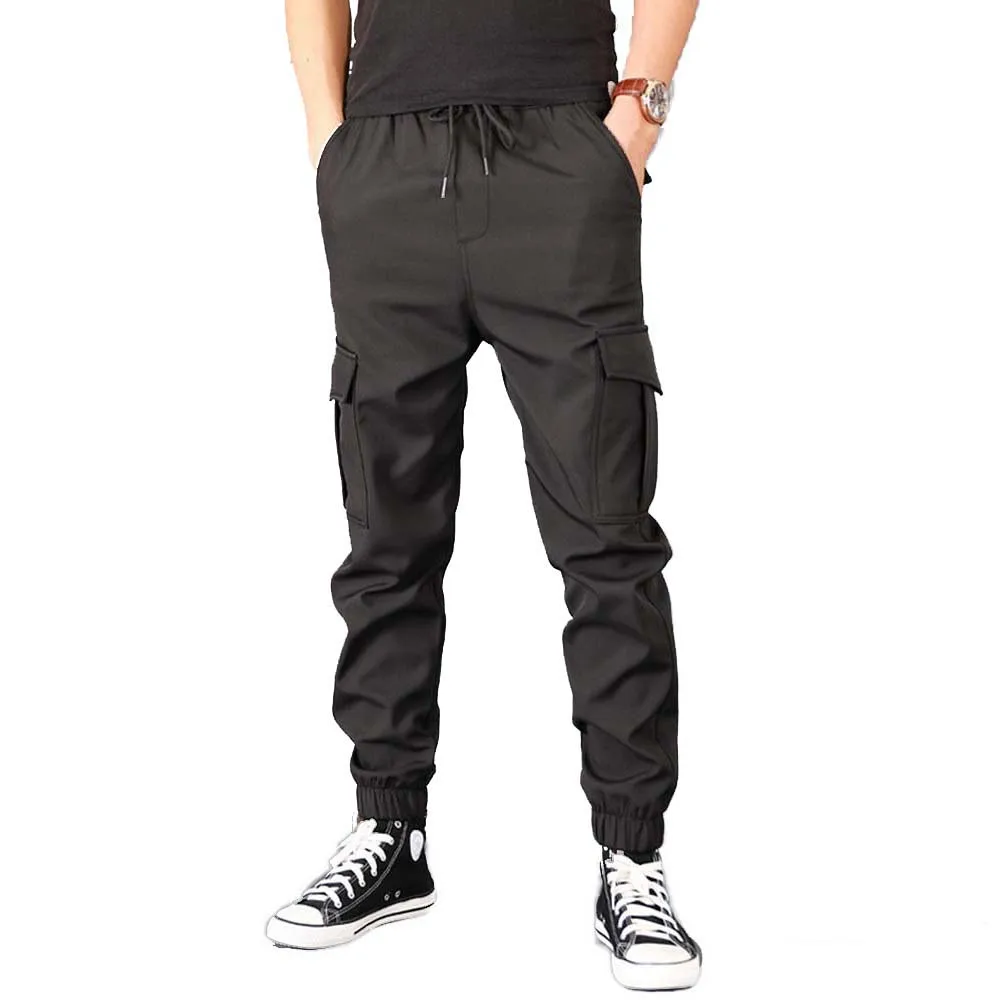 Winter Men Pants Sport-Trousers Fleece Joggers Thick Loose Male Casual FALIZA Warm PA52
