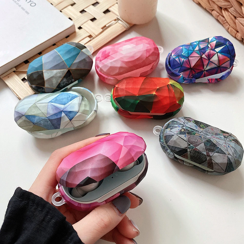 

New Colorful Protective Case for Samsung Galaxy Buds Buds+ Wave Pattern Headphone Funda Coque Cover for Samsung Galaxy Buds Plus