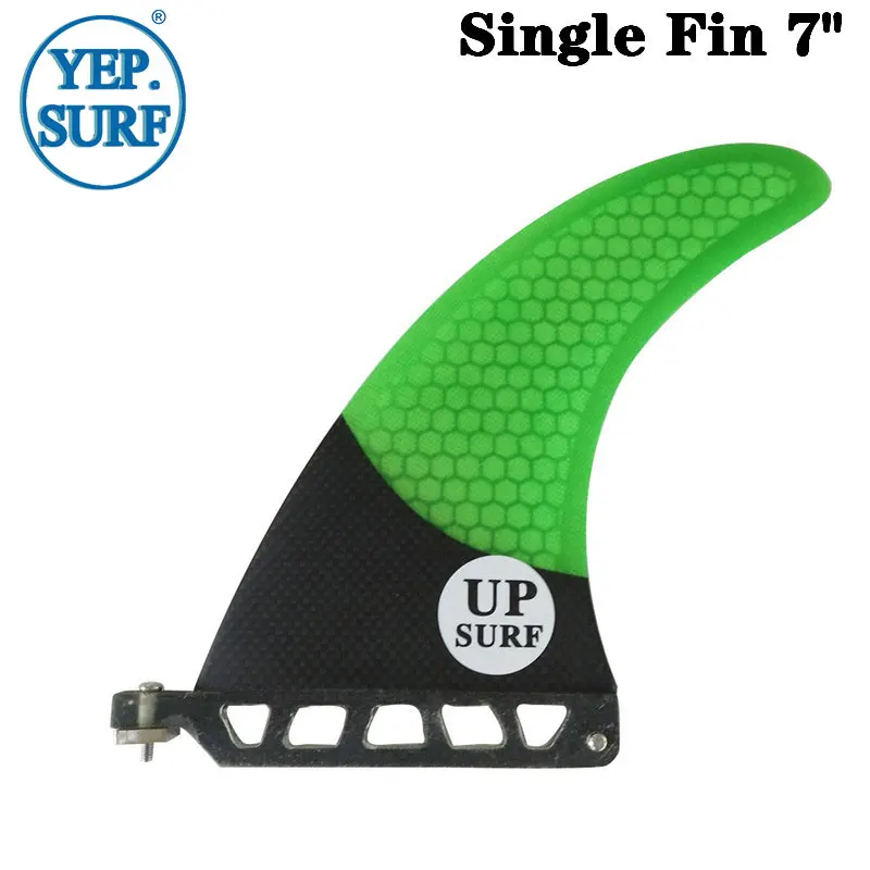 

Surfboard 7"Fins Single Fin UPSURF Logo Central fin Fibreglass SUP Board Quilhas Fins Good quality Free Shipping