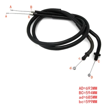

Motorcycle Throttle Oil Cables Line Accelerator Cable For Yamaha VMAX12 VMX12 V-MAX 1FK2631101 1FK-26311-01 1FK-26312-01