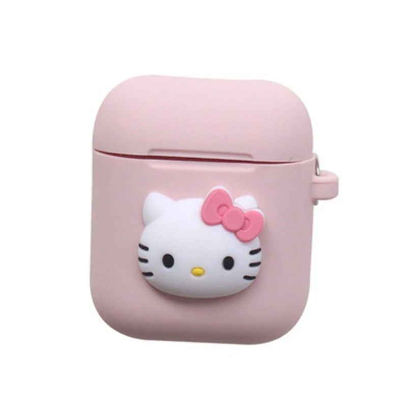 Мультяшный силиконовый роскошный чехол для Airpods с брелком 1 2 hello kitty защитный Doraemon