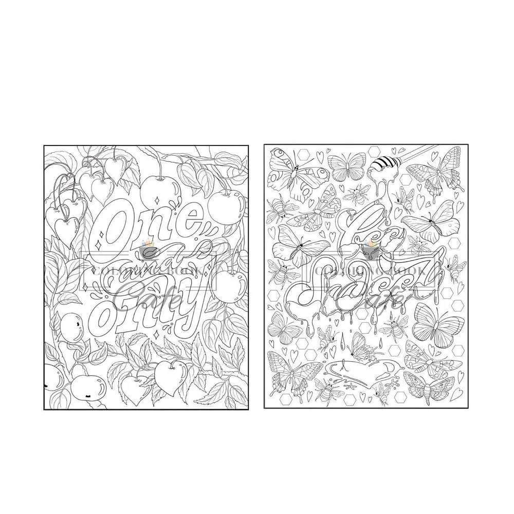 Love Coloring Book: An Adult Coloring Book Featuring Beautiful Flowers,  Romantic Love Scenes, Cute Animals, Sweet Phrases - AliExpress