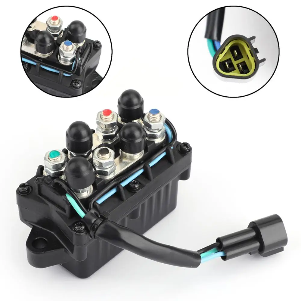 Areyourshop 3 Pin Relay Assy Per Yamaha Motore Fuoribordo 4 Tempi Motore F25 40 50 60 75 90 Hp 61A-81950-01 61A-81950-00 Vx250C