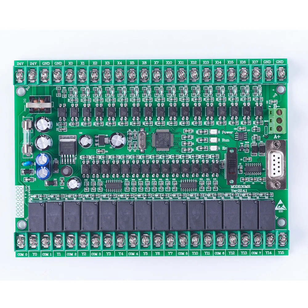 ПЛК Программируемый логический контроллер одноплатный ПЛК FX2N 30MR онлайн монитор ПЛК, STM32 MCU 16 вход 14 выход
