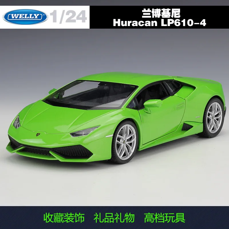 Welly 1:24 Lamborghini Huracan LP610 сплав модель автомобиля Diecasts& игрушечные транспортные средства коллекционные подарки не-пульт дистанционного управления Тип транспортная игрушка