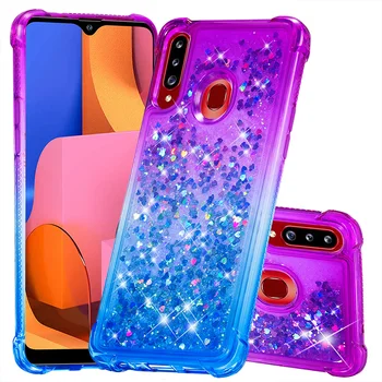 

A10 A20 Case on for Samsung A10S A20S Case Bling Glitter Dynamic Liquid Shockproof Cover for Samsung Galaxy A20E A10E Case Women