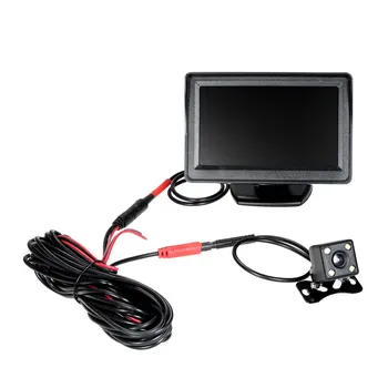 

Car Reversing Backup Camera 4.3" LCD Foldable Monitor Car Rear View Kit Car Backup Camera Backup Camera With Monitor
