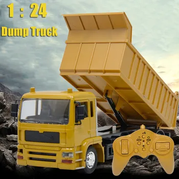 

1/24 8CH Remote Control Dump Truck RC Construction Vehicles 2.4G RC Trucks Boys kids toys brinquedos juguetes игрушки New