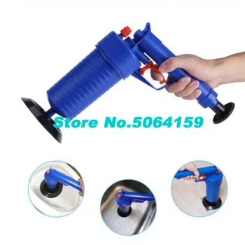 

Hot Air Power Drain Blaster Gun High Pressure Powerful Manual Sink Plunger Opener Cleaner Pump for Toilets Showers for Bathroom