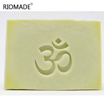 

OM Symbol Soap Stamp Acrylic Handmade Personalized Natural Transparent Custom Stamps For Making Soap Chapter With Handle Z0603OM