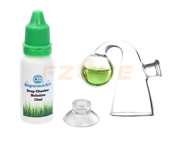 

Glass Co2 Drop Checker With 4dkh/PH Solution CO2 PH Ball Long Term Indicator Monitor Tester For Planted Aquariums