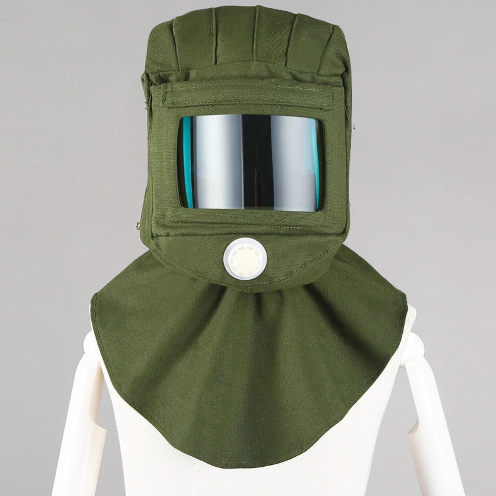 Sand Blasting Cap Anti Dust Proof Equipment Wind Respirator Sandblasting Helmet Supplies Painting Protective mask