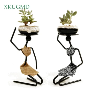 

Ceramic Flowerpot Worship Buddha Woman Ornaments Item Rack Character Shape Succulent Plant Pot Home Decoration Accessories