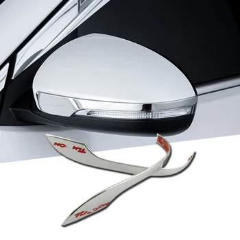 

2Pcs Rearview Mirror Cover Side Door Rear View Mirror Trim For Hyundai Tucson 2015 - 2019 With Logo ABS Chrome Car Accessories