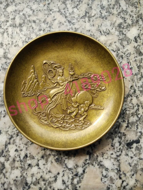 

Чистая медь, скульптура Ван му чжушу, декоративные украшения, коллекция антикварных принадлежностей.