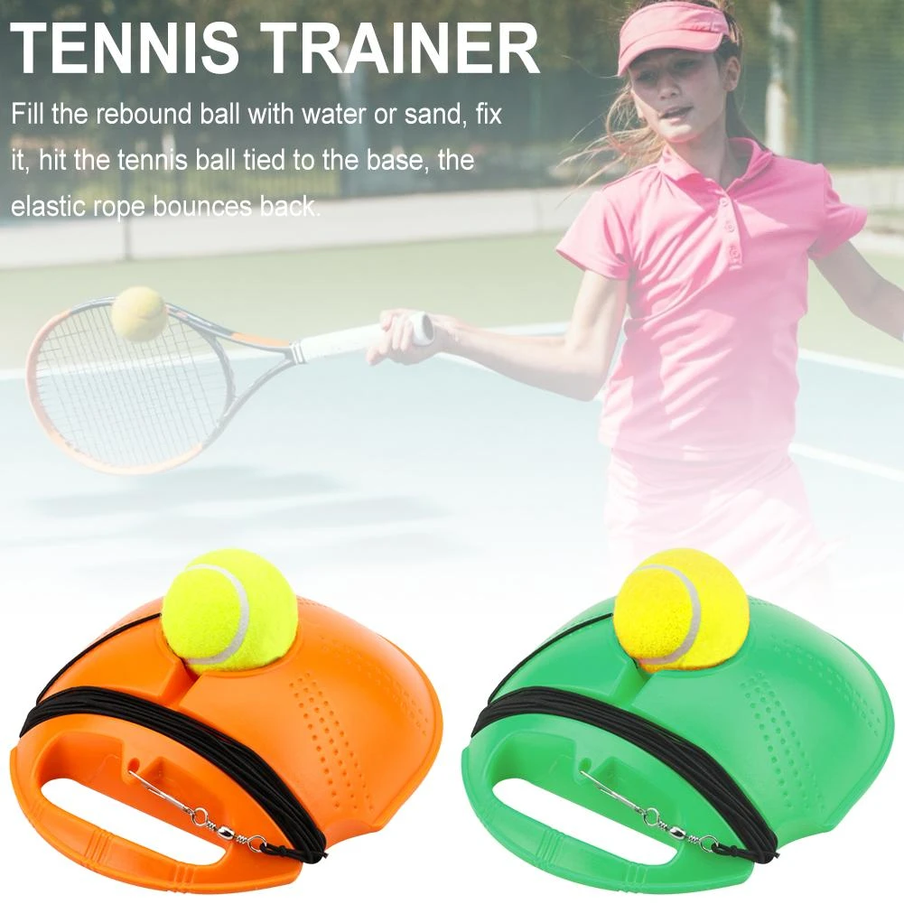 Sport Tennis Training Tool Exercise Ball Rebound Ball Trainer Practice Back Base
