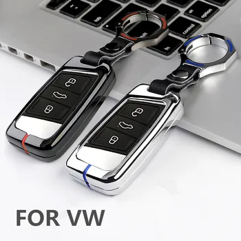 

New Zinc alloy Remote Key Car Styling Cover For Volkswagen VW Magotan Passat B8 Skoda A7 Fob Skin Bag Cover Case Holder car styl