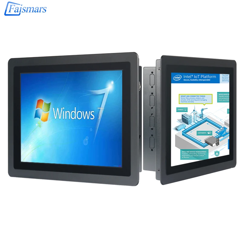 10 12 15 19 inch J1800 Intel Ip65 waterproof Frame industrial Capacitive touch all in one pc computer for Windows 7 Wifi Com | Компьютеры