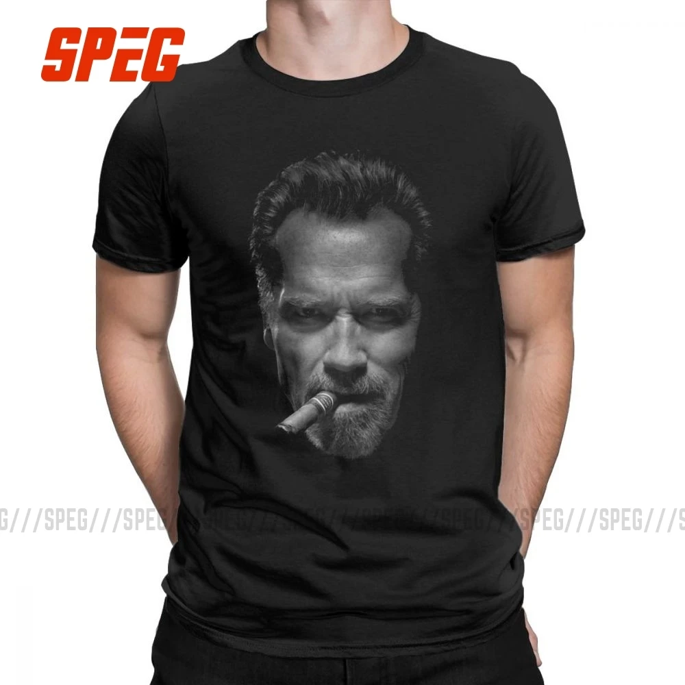 Arnold Schwarzenegger Мужская футболка 100% хлопок крутые футболки короткий рукав с круглым
