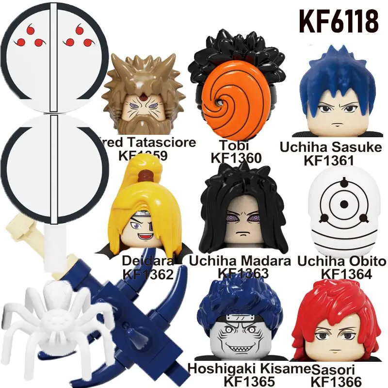 Фигурки героев аниме Hatake Kakashi Uzumaki Uchicha Deidara Tobi Itach модель для детей игрушки головы