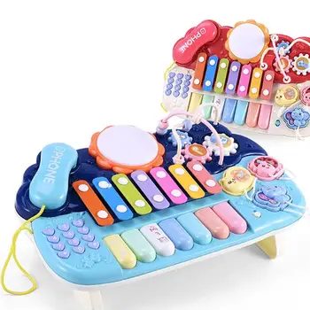 

Electronic Organ Toys Hand Knock Toy Hand Percussion Instrument Educational Music Toy For Kids Baby Boys Girls Battery Type