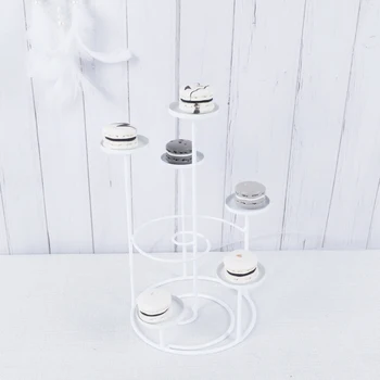 

lollipop cake stand dessert table decoration creative spiral ladder frame macarons stand wedding decoration
