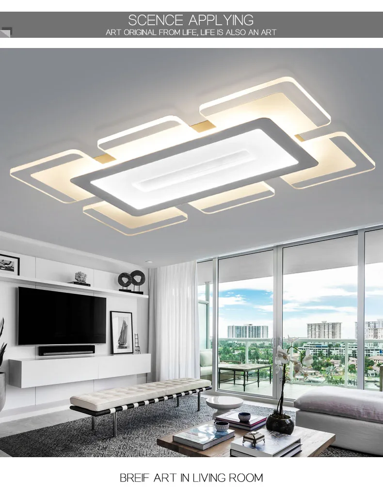 

dimmable acrylic 220v 110v controller home ceiling lights fixtures led lights for bedroom lamp light lamps decoration living