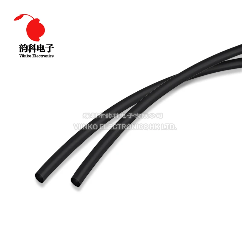 Heat Shrink Heatshrink Tubing Tube Sleeving Wrap Wire Black 1mm 1.5mm 2mm 3mm 4.5mm 10mm 25mm 30mm 40mm 90mm 1 Meter/lot heat shrink tubing
