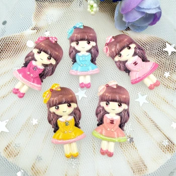 

10pcs Kawaii Cartoon Princess flatback Resin Art Decoration Charm DIY Scrapbooking Embellishment Accessories