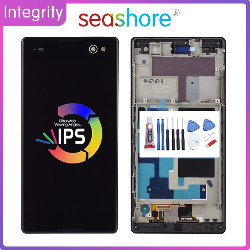 ЖК-дисплей 5 дюйма для SONY Xperia C3 сенсорный экран с дигитайзером в сборе Sony дисплей