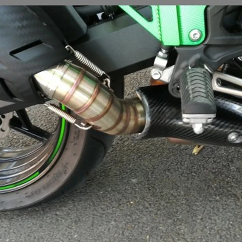 Мотоцикл Средний выхлопной звено трубы разъем для Kawasaki Z900 2017 2018 без