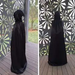 Модная унисекс для взрослых детей Хэллоуин Кепка-капюшон длинный костюм монашки костюм вампира реквизит